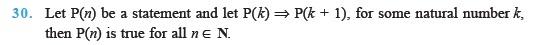 Principle of Mathematical Induction