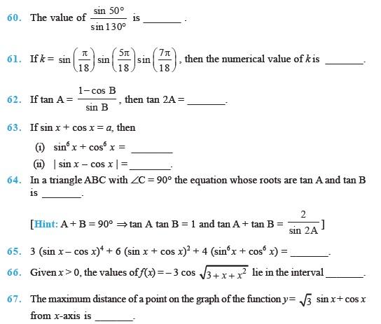 Trigonometric Functions