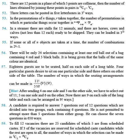 Permutations and Combinations