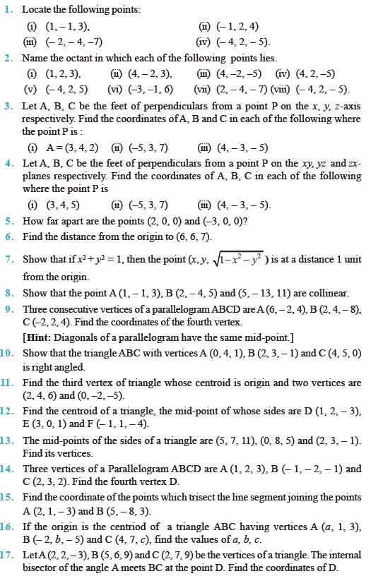 Introduction to Three Dimensional Geometry