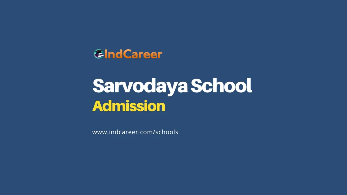Sarvodaya School Admission to Nursery / KG / Class 1
