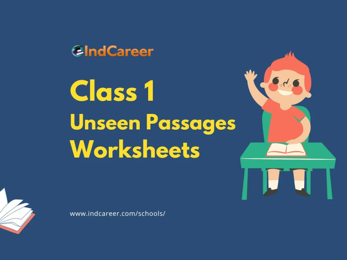 Unseen Passages for Class 1 Worksheets