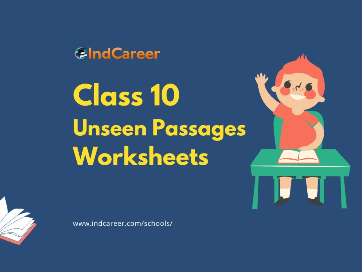 Unseen Passages for Class 10 Worksheets