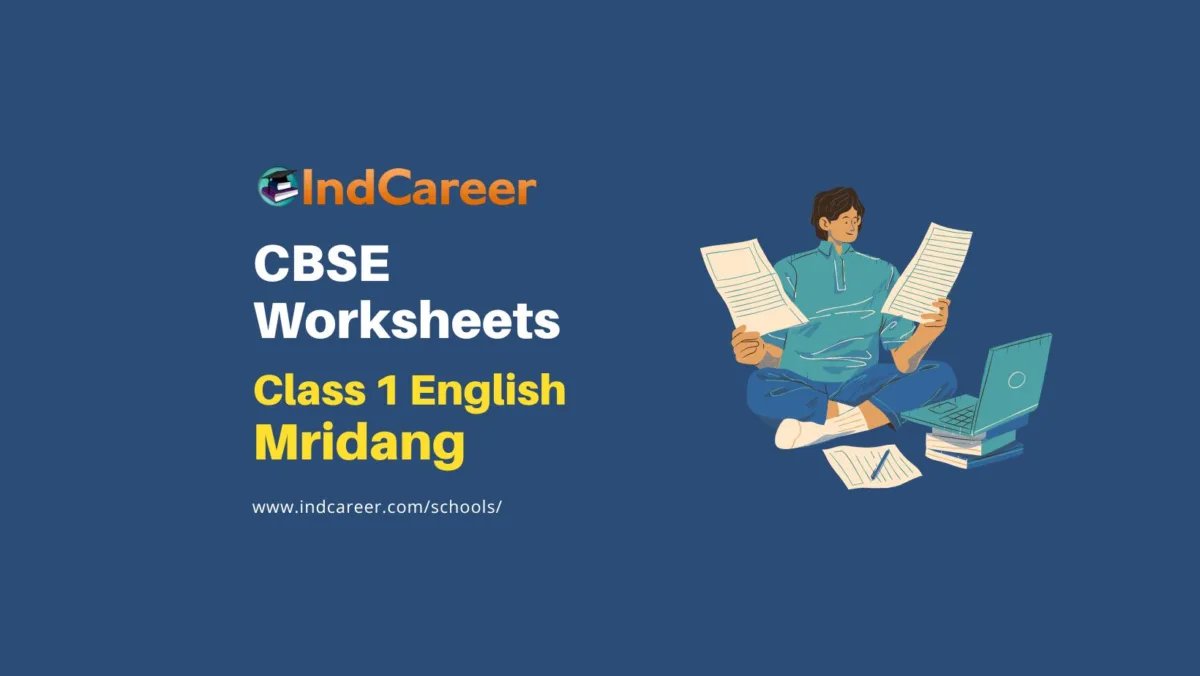 NCERT Class 1 English Mridang Worksheets