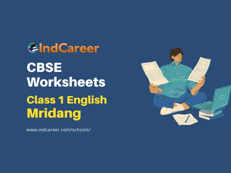 NCERT Class 1 English Mridang Worksheets