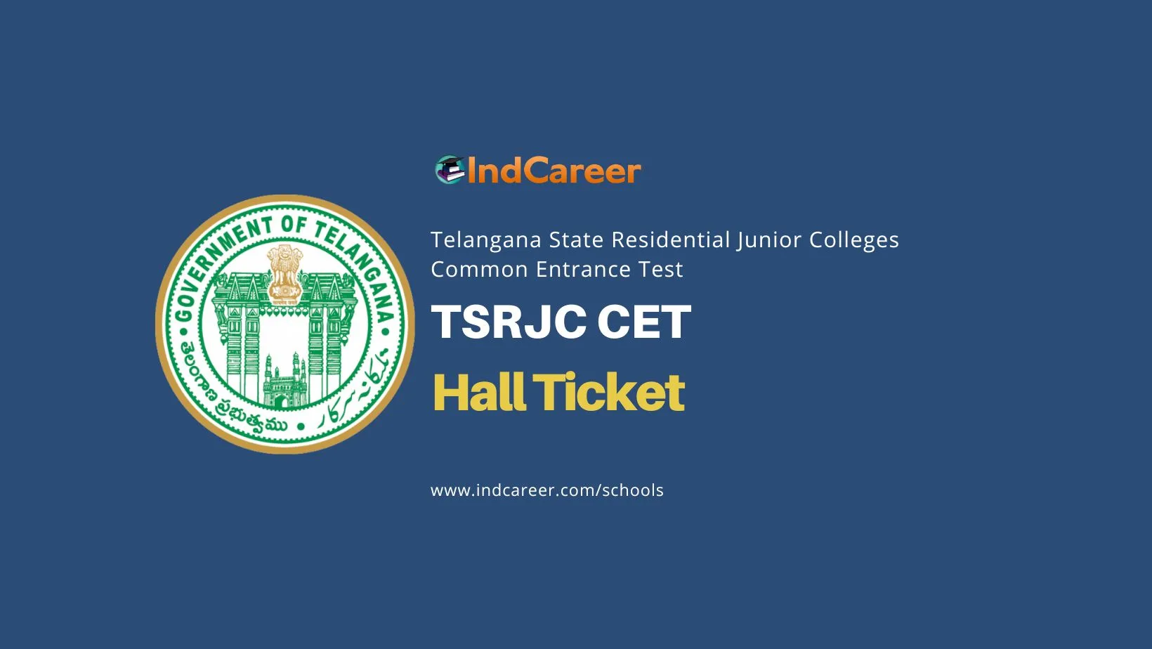 TSRJC CET Hall Ticket