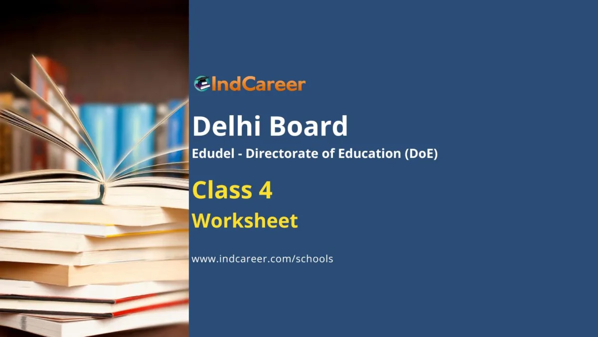 Edu Del Worksheets for Class 4