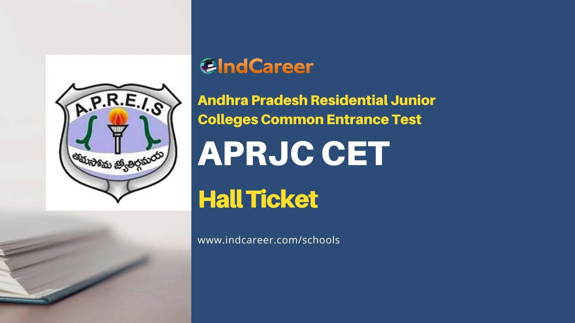 APRJC CET Hall Ticket