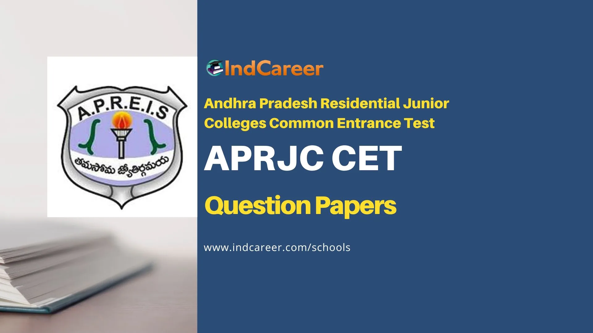 APRJC CET Previous Year Question Papers