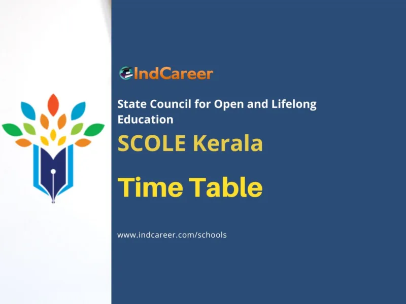 SCOLE Kerala Time Table