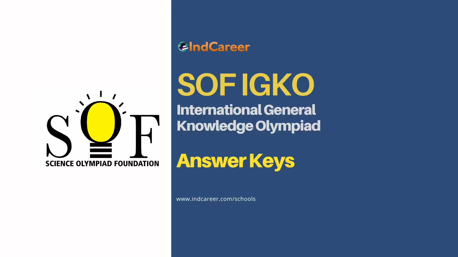 SOF IGKO Answer Key