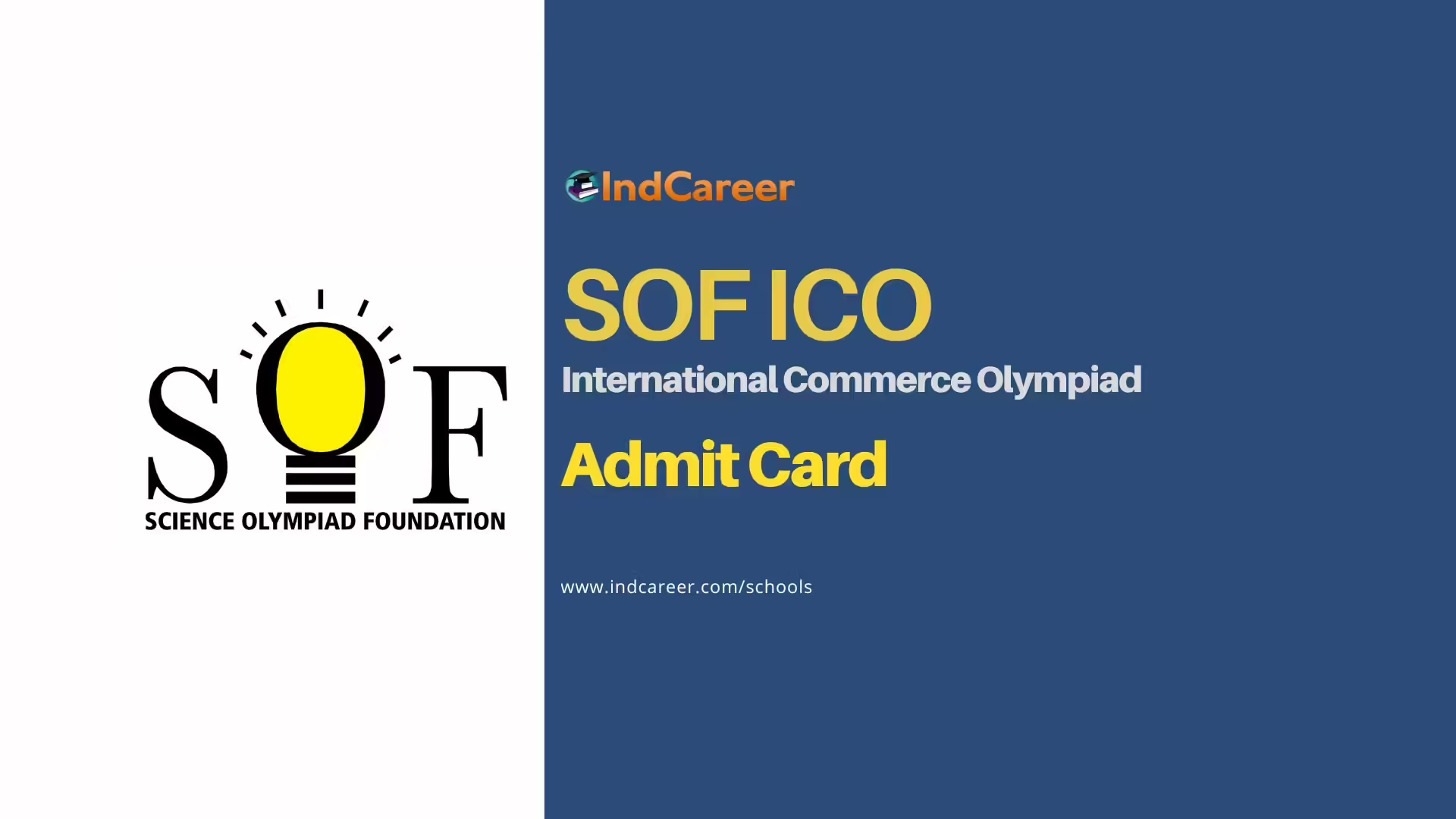 SOF ICO Admit Card