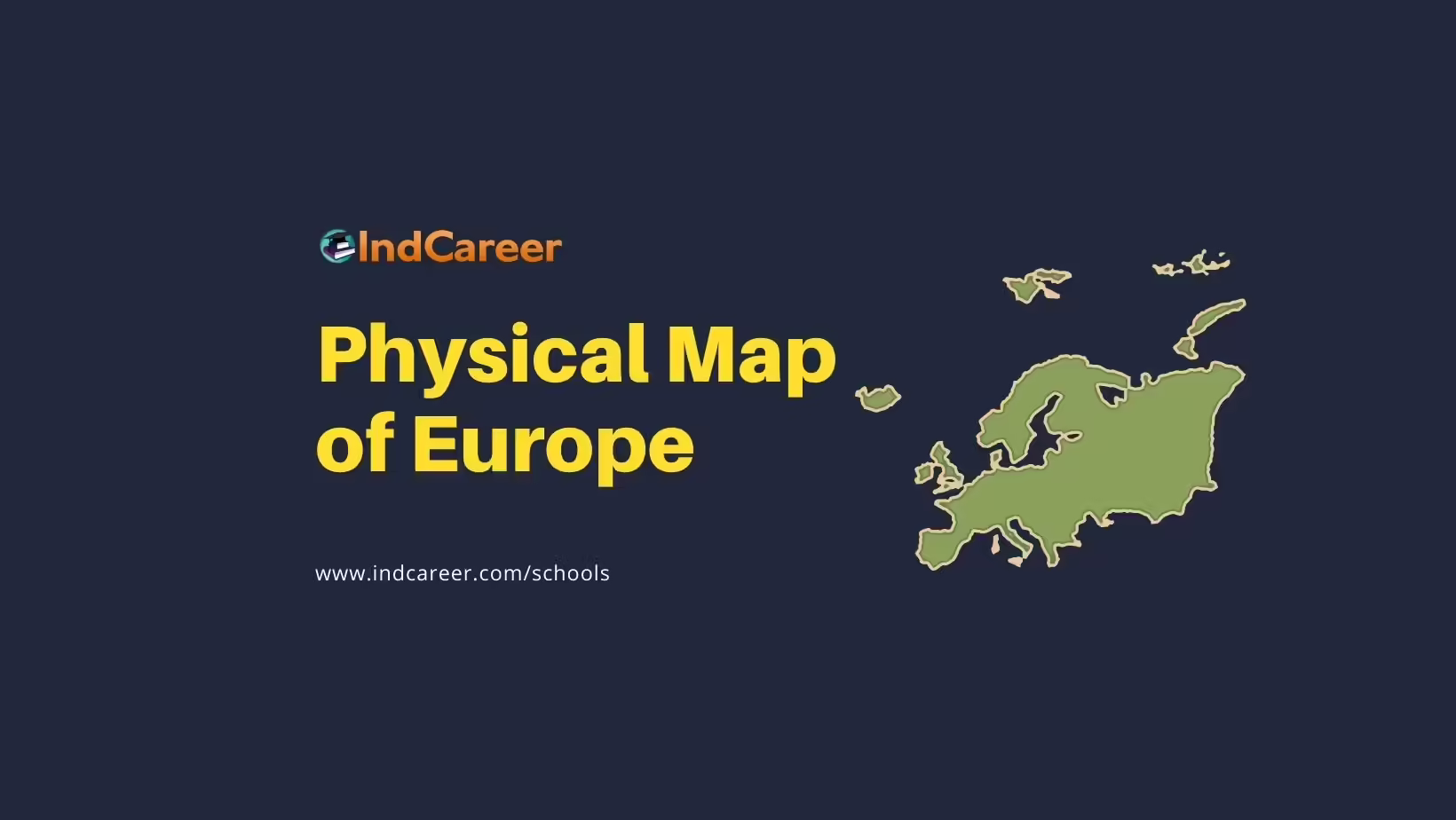 Physical Map of Europe for Students
