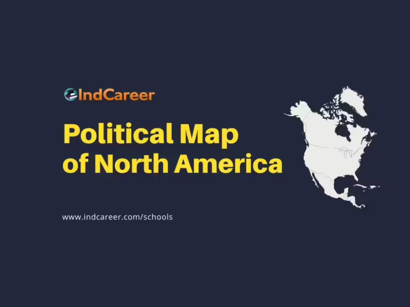 Political Map of North America for Students