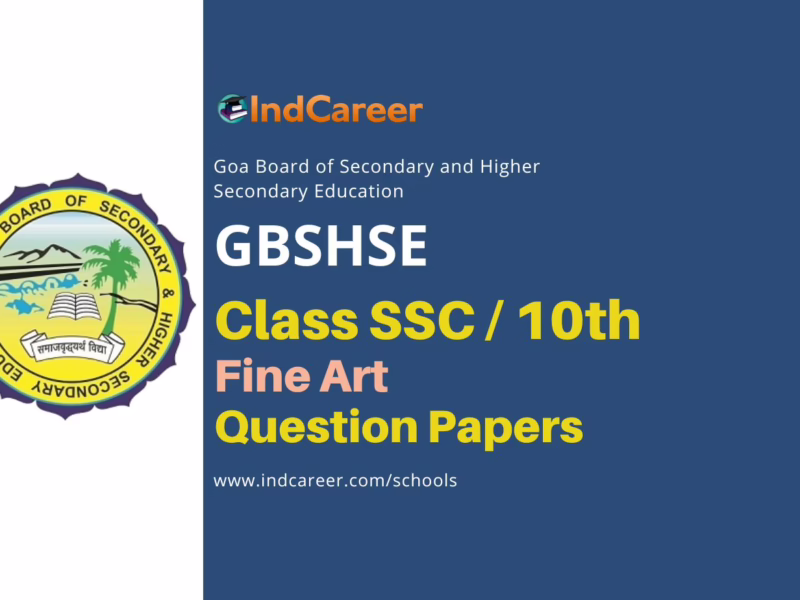 Goa Board Class 10 Fine Art Question Papers