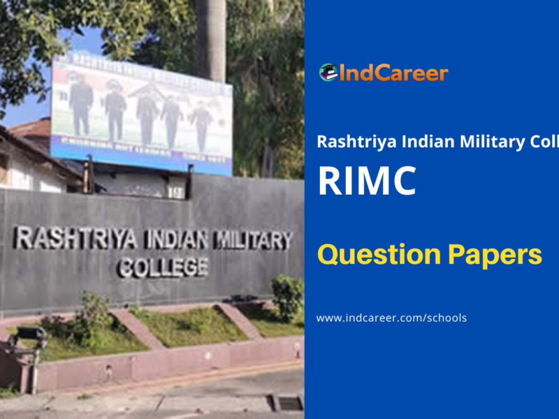 RIMC Admission Previous Year Question Papers