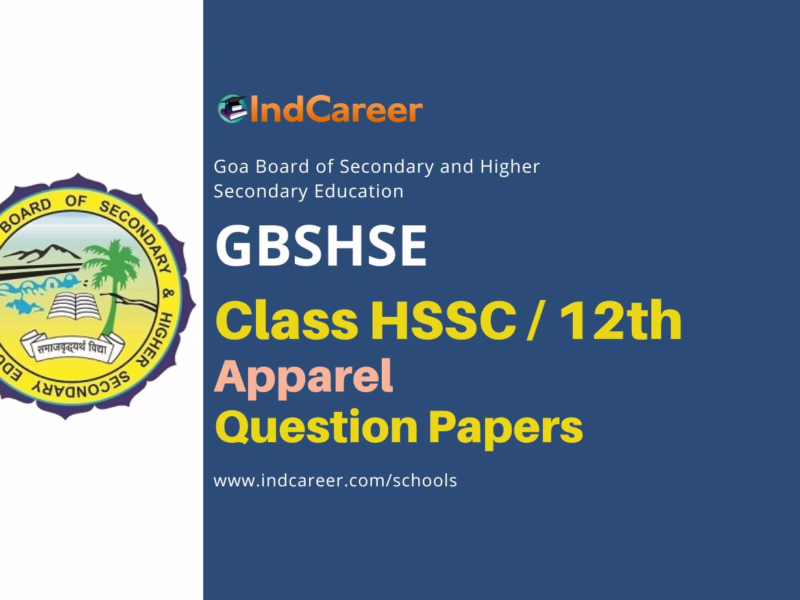 Goa Board Class 12 Apparel Question Papers