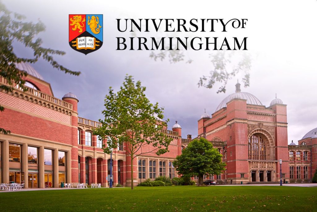 PG Scholarship 2020@ University of Birmingham, UK