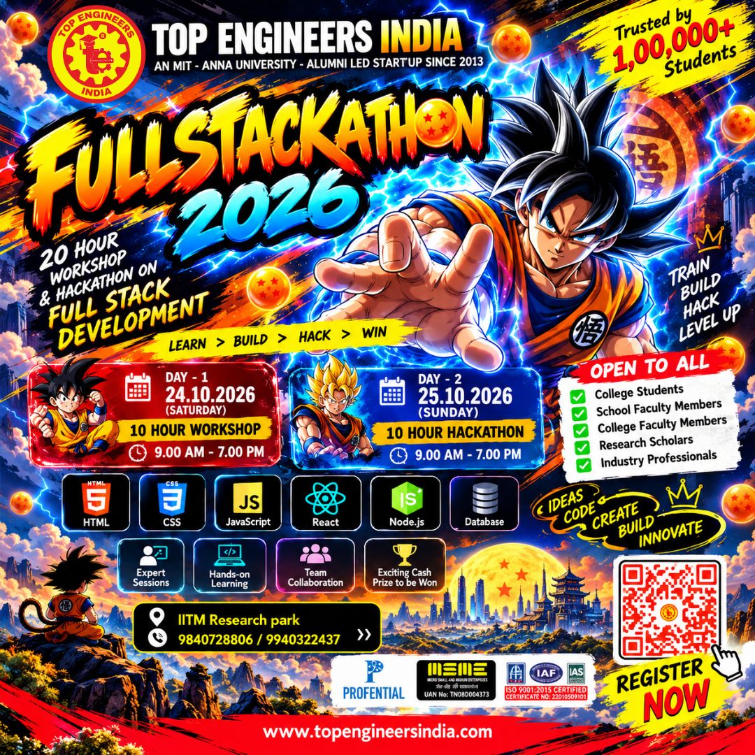 (Fullstackathon 2026) - 20 Hour Workshop & Hackathon on Full Stack Development