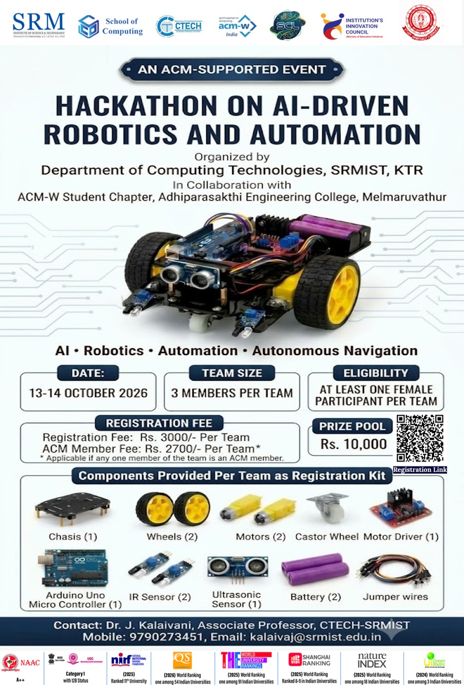 Hackathon on AI-driven Robotics and Automation 2026 Poster