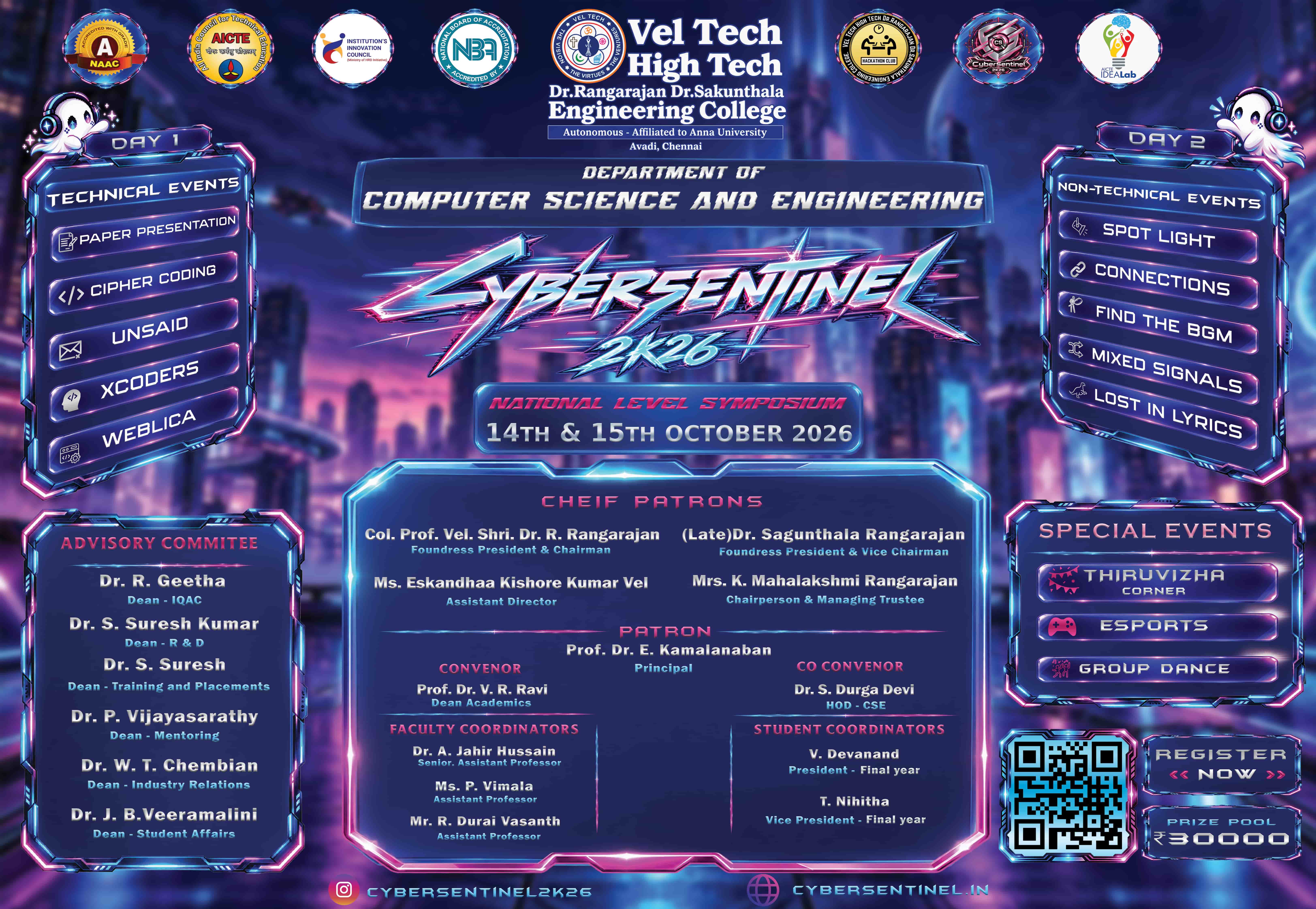 CyberSentinel 2K26 Poster