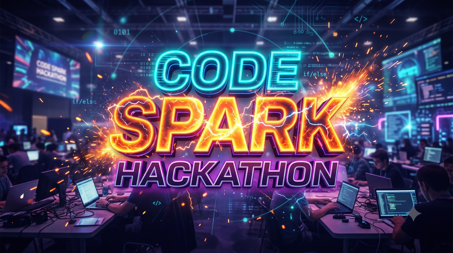 CODE SPARK HACKATHON 2026 Poster