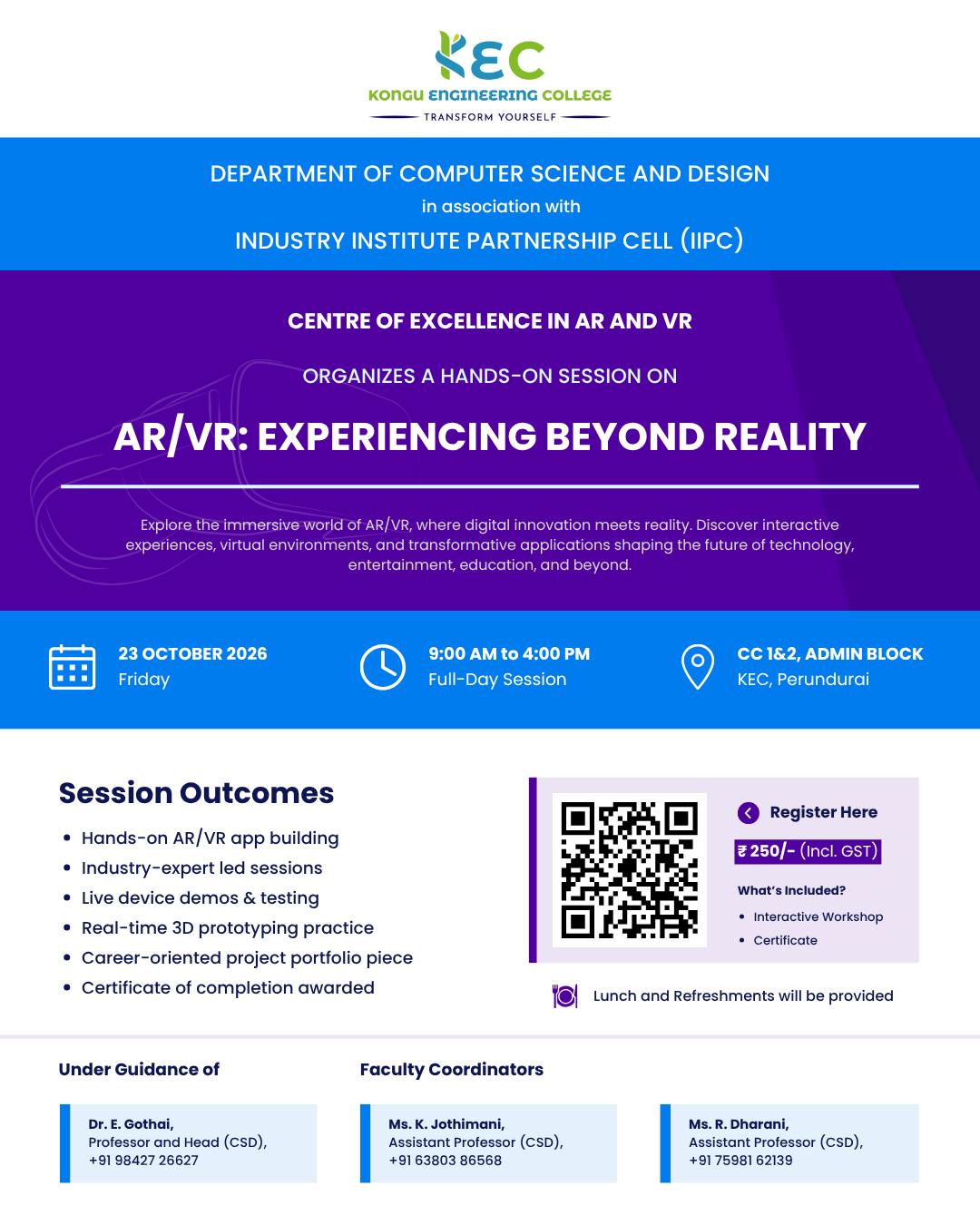 AR/VR: Experiencing Beyond Reality 2026 Poster