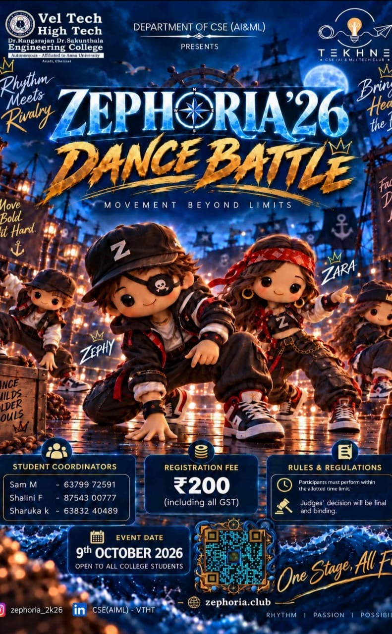 Zephoria 2k26 - Dance Battle Poster